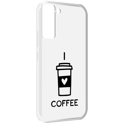 Чехол MyPads Я люблю кофе для Tecno Pop 5 LTE / Pop 5 Pro задняя-панель-накладка-бампер
