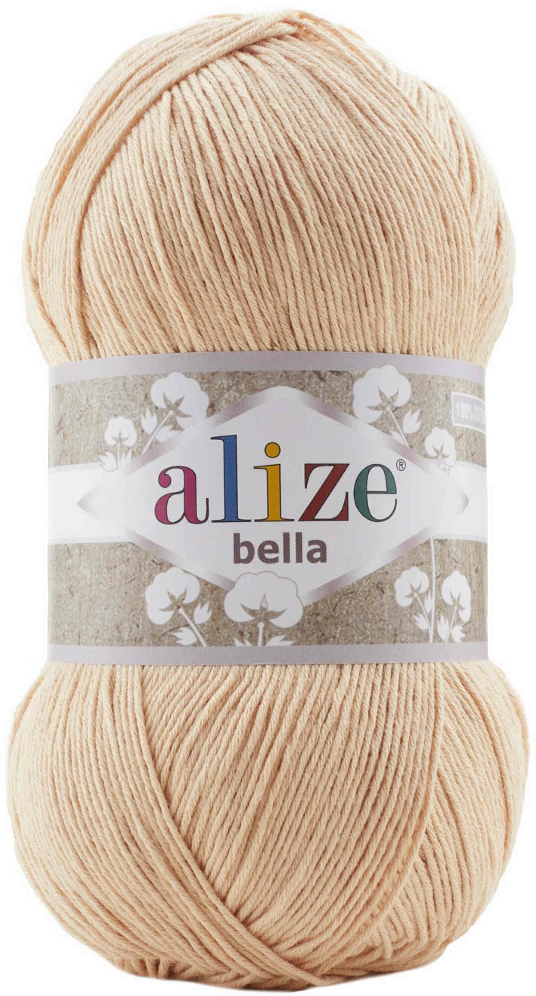 Пряжа Alize Bella 100 телесный (417), 100%хлопок, 360м, 100г, 3шт