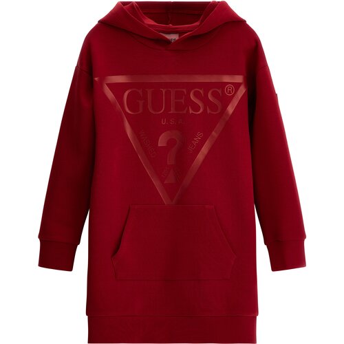 фото Платье-толстовка guess, размер 14, красный