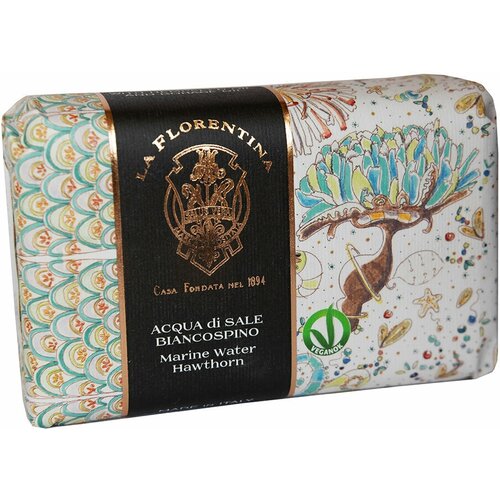 LA FLORENTINA Marine water & Hawthorn Мыло для тела Морская вода и Кратегус, 270 г la florentina soap marine water and hawthorn