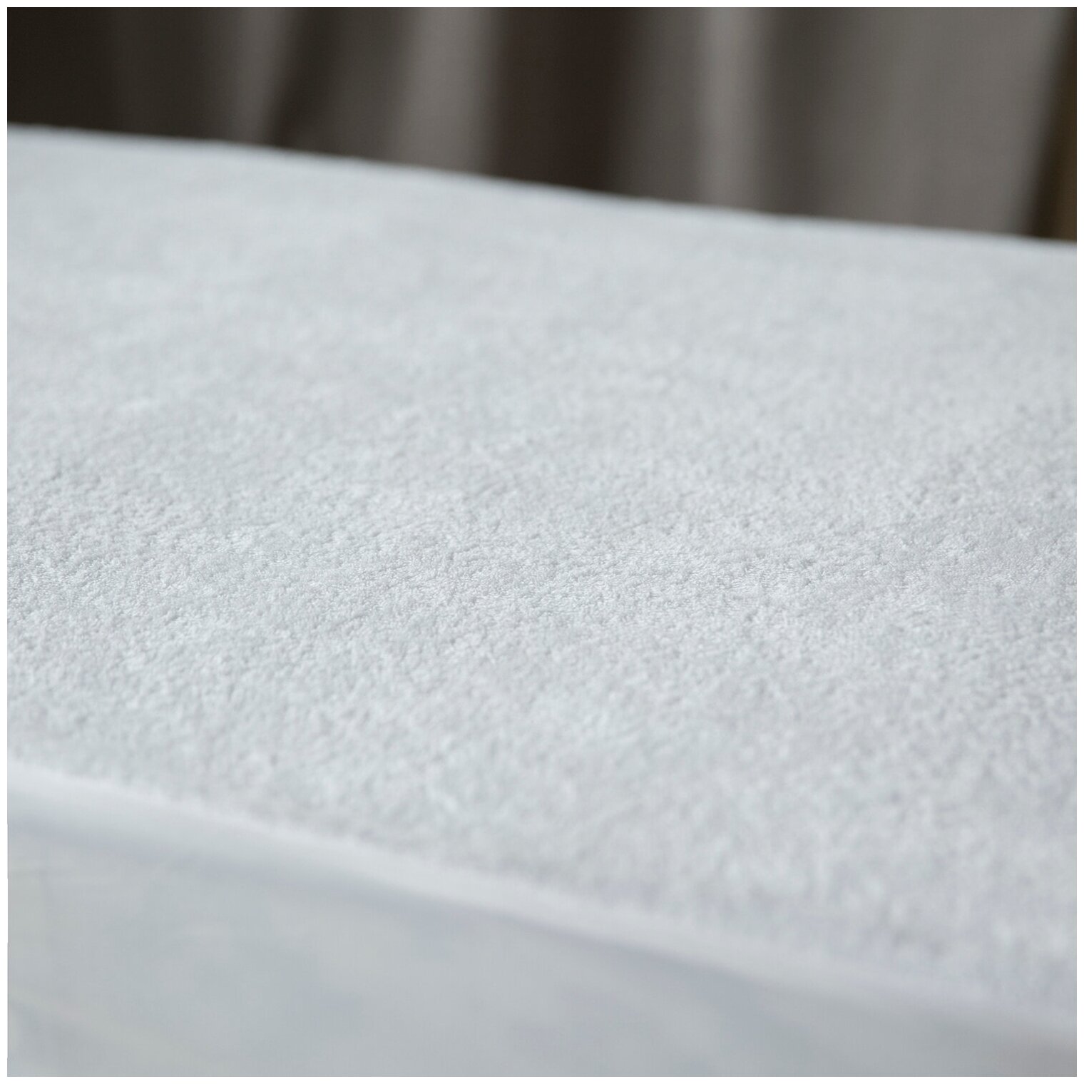 Наматрасник-чехол, непромокаемый с водонепроницаемой мембраной, на резинке, мягкий, на кровать, размер 200х200, белый - фотография № 10