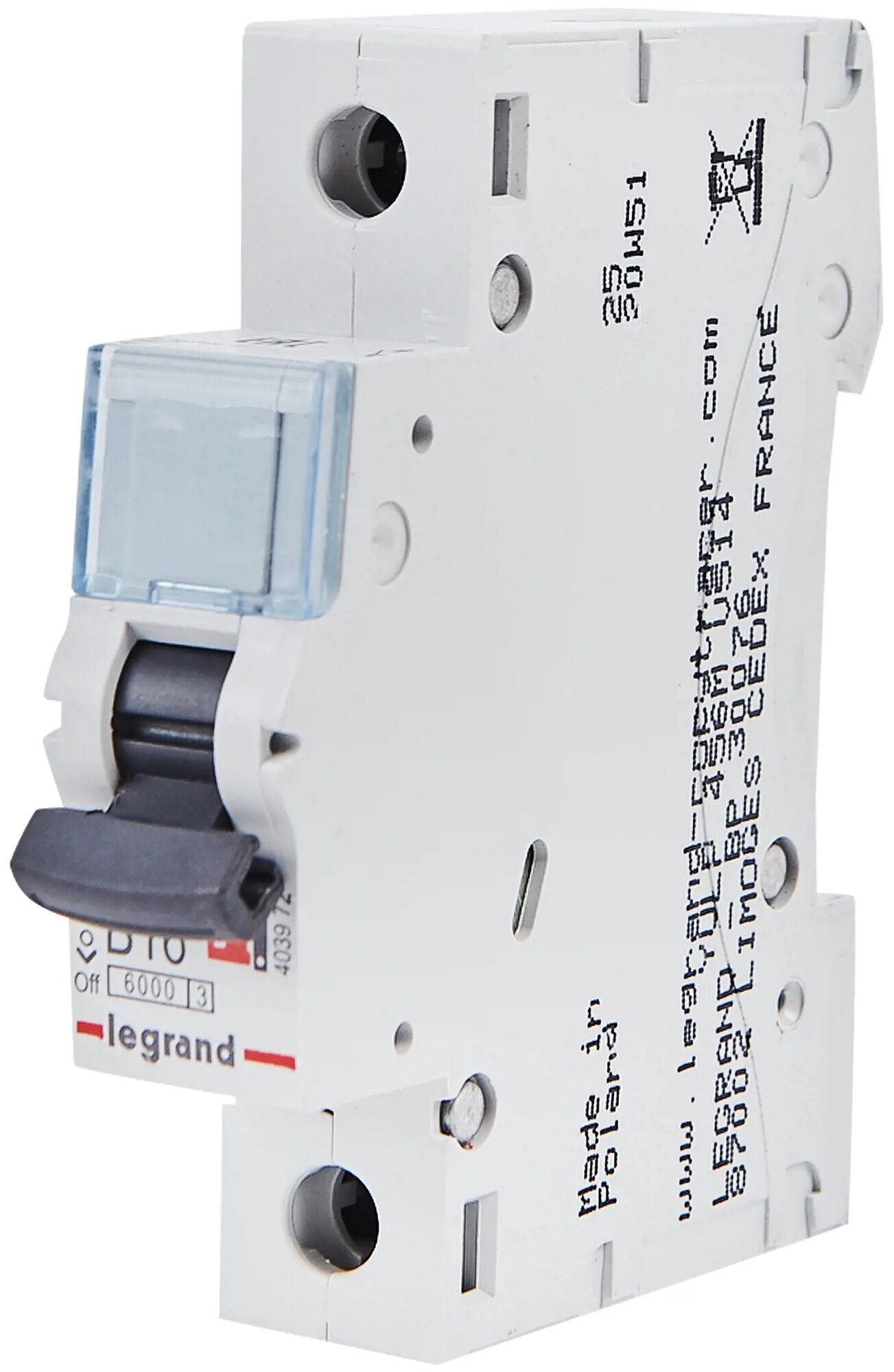 Автоматический выключатель Legrand TX3 1P B16 А 6 кА