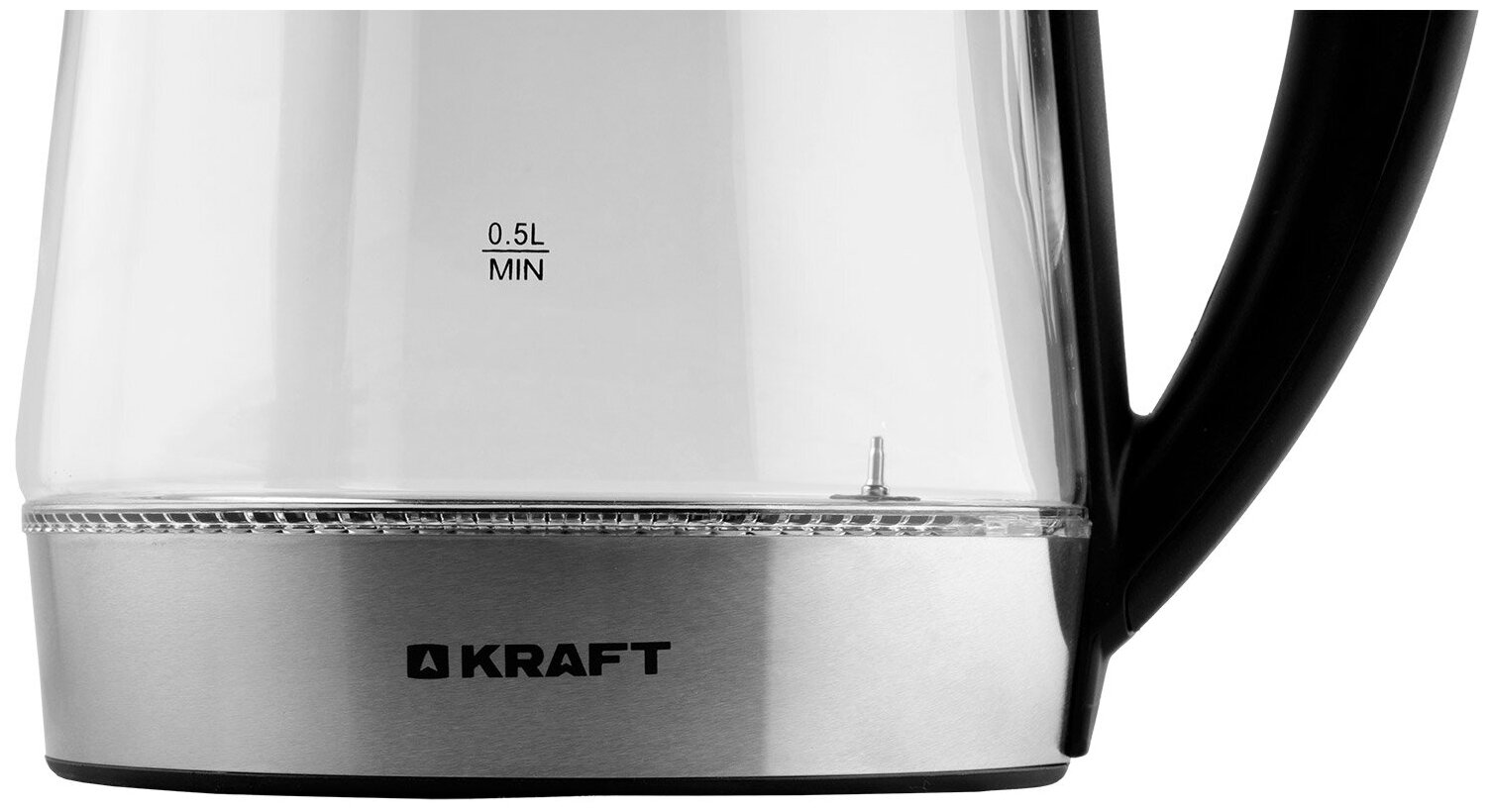 Чайник KRAFT KF-KG1703BLOD 1,7л. 2200Вт, стекло, рег. темп. - фотография № 6