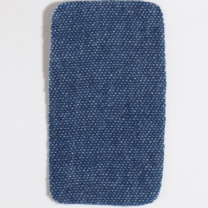 Набор заплаток для одежды «Синий спектр», прямоугольные, термоклеевые, 4,5 × 2,5 см, 5 шт - фотография № 3