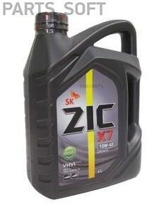 ZIC 162607 ZIC X7 DIESEL 10W40 (4L)_масо моторное! синт.\ API CI-4/SL, ACEA E7, MB 228.3