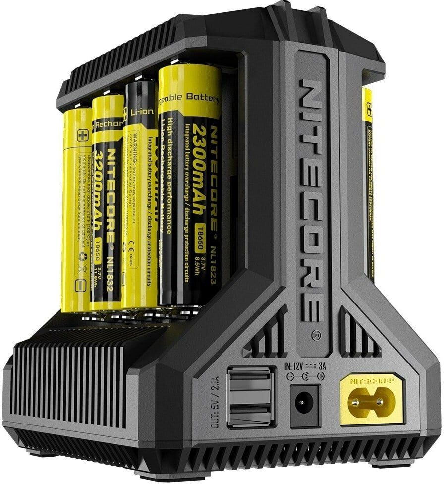 Зарядное устройство NITECORE NEW I8 18650/16340 на 8*АКБ зарядное устройство