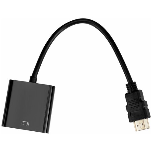 Переходник Buro HDMI-M-VGA-F HDMI (m) VGA (f) 0.1м комплект 5 штук переходник hdmi vga m f jack 3 5 m m v1 4 cablexpert a hdmi vga 02