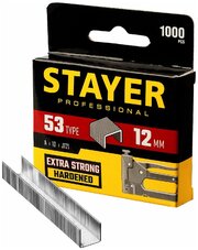 Скобы для степлера STAYER узкие тип 53 12 мм 1000 шт. (3159-12_z02)