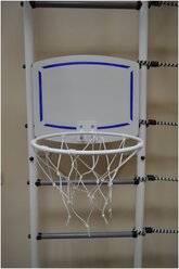 Щит баскетбольный с кольцом (белый)