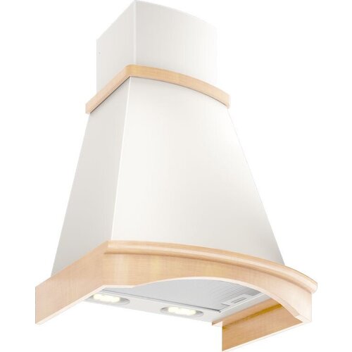 Вытяжка каминная Elikor Ротонда 60П-650-П3Л бежевыйдуб белый патина управление ползунковое 1 мотор 2099400₽