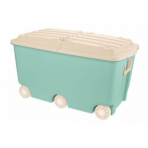 Ящики для игрушек Пластишка Ящик для игрушек на колёсах, цвет зелёный