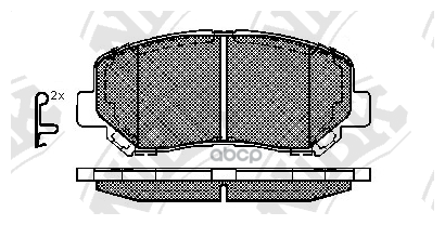 Колодки Тормозные Дисковые Mazda Cx-5 2.0 2012 - Mazda Cx-5 2.5 2015 - Mazda Cx-5 2.5 2013 - NiBK арт. pn25000