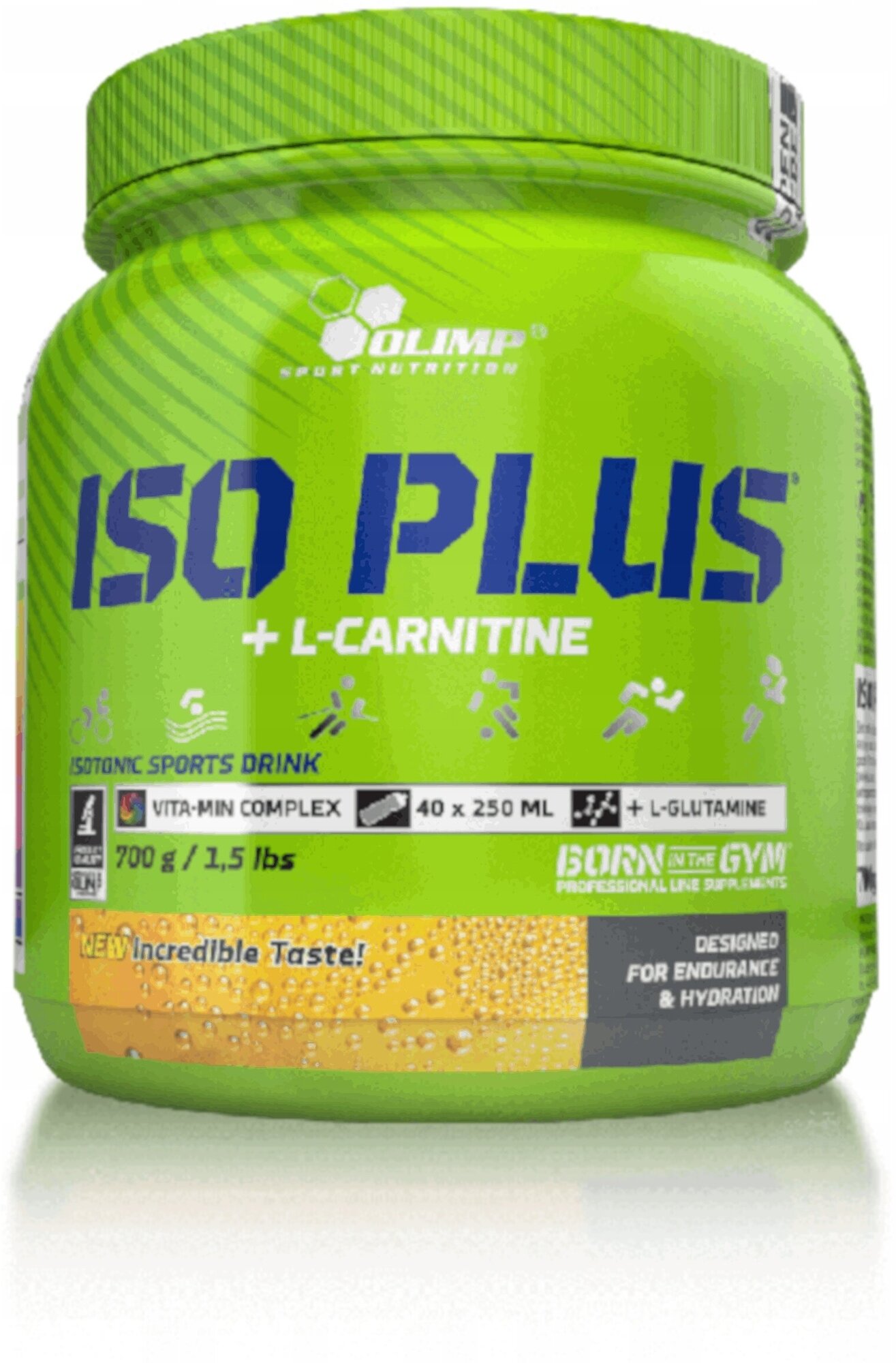 Изотоник Olimp Sport Nutrition Iso Plus+L-Carnitine (700gr) апельсин