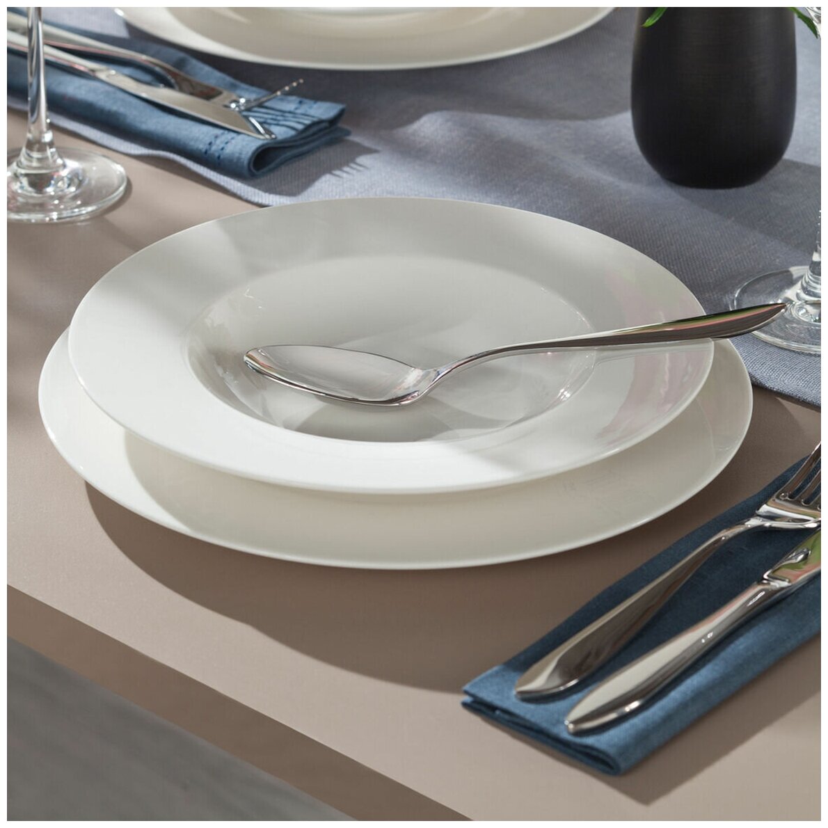 Обеденная тарелка Basic White VIVO Villeroy & Boch Group, 27 см, Фарфор