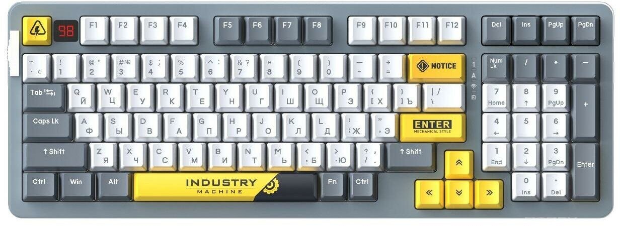 Игровая клавиатура Dareu A98 Pro Industrial-Grey