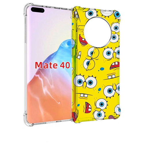 Чехол MyPads много-спанч-боба для Huawei Mate 40 / Mate 40E задняя-панель-накладка-бампер