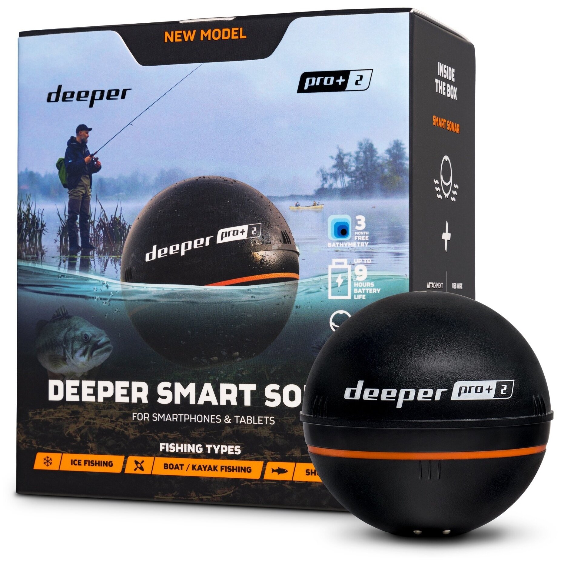 Беспроводной Эхолот Deeper Smart Sonar PRO+ 2.0