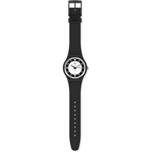 Наручные часы swatch, белый, черный наручные часы swatch белый черный