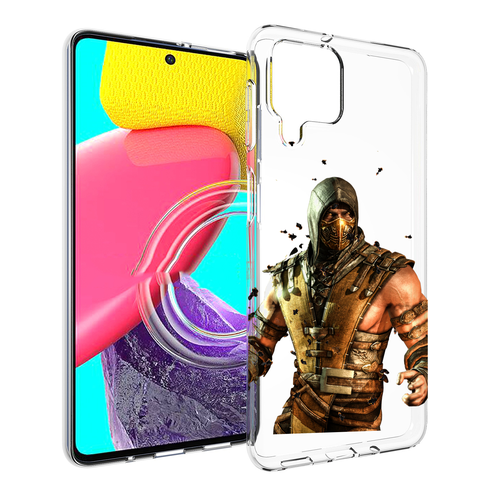 Чехол MyPads Mortal Kombat scorpion для Samsung Galaxy M53 (SM-M536) задняя-панель-накладка-бампер