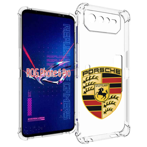 Чехол MyPads porsche-порш-5 мужской для Asus ROG Phone 6 Pro задняя-панель-накладка-бампер чехол задняя панель накладка бампер mypads ворон в абстракции для asus rog phone 5 pro противоударный