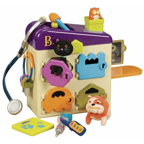 медицинский набор b toys battat оранжевая крышка Сюжетно-ролевые игры Battat Игровой набор Ветеринарная клиника B. Toys (Battat)