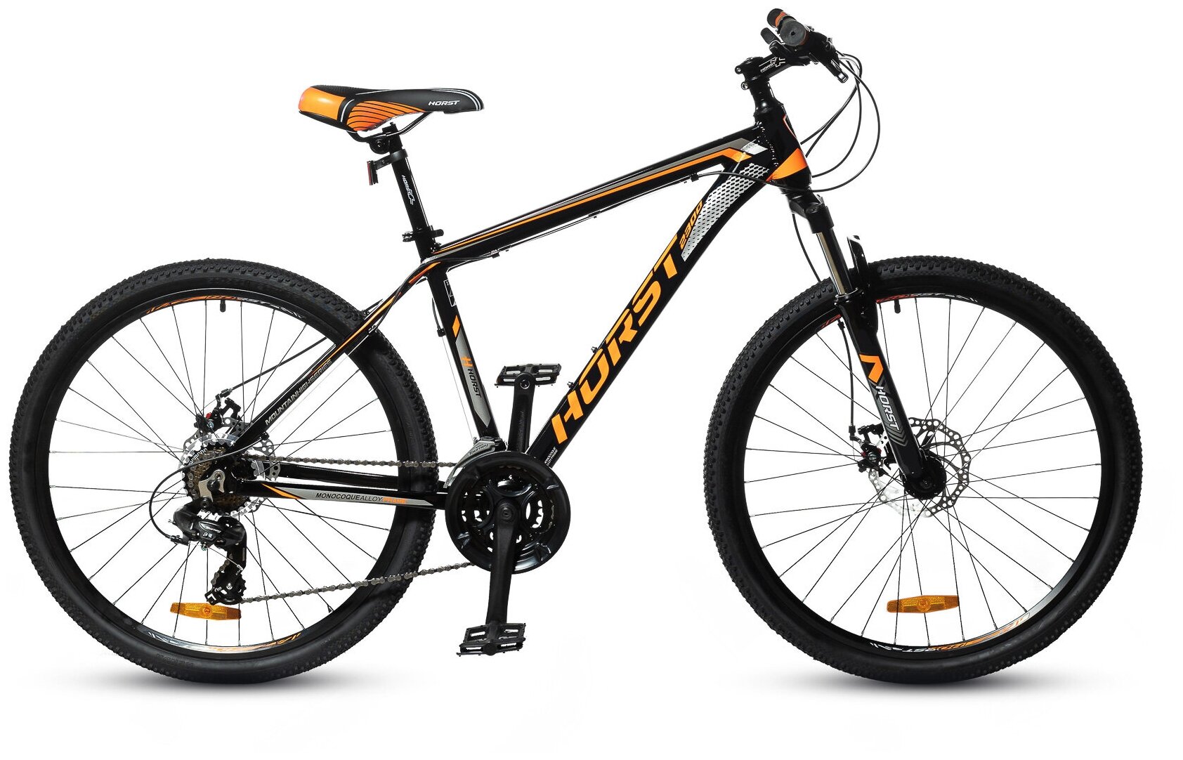 Горный (MTB) велосипед Horst Genesis (2022), черно-оранжевый, рама 19