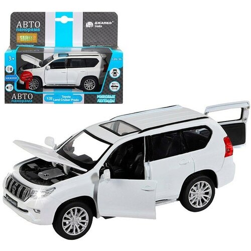 Модель 1:32 Land Cruiser Prado, белый 1251319JB Автопанорама