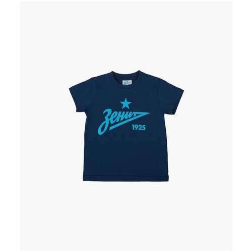 фото Футболка детская «лого», р-р 104-110 см, темно-синий зенит