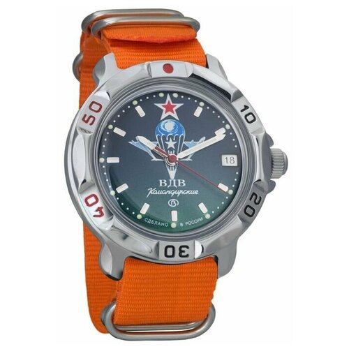 Наручные часы Восток Командирские, оранжевый наручные часы восток командирские механические командирские 811021 tricolor5 мультиколор