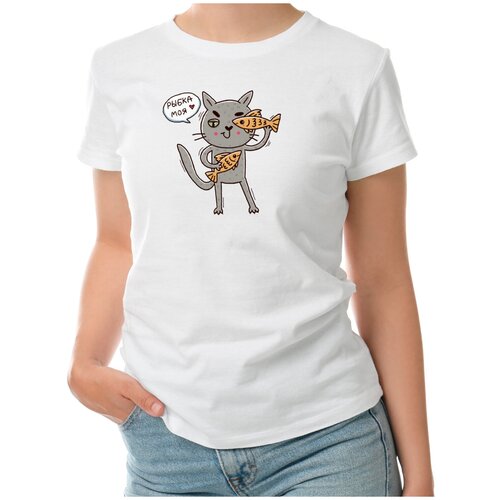 фото Футболка roly, размер s, белый