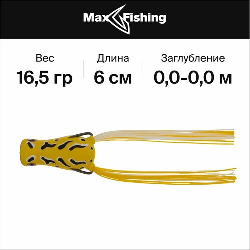 Воблер для рыбалки Daiwa Steez Chiquita Frog #Yellow Toad