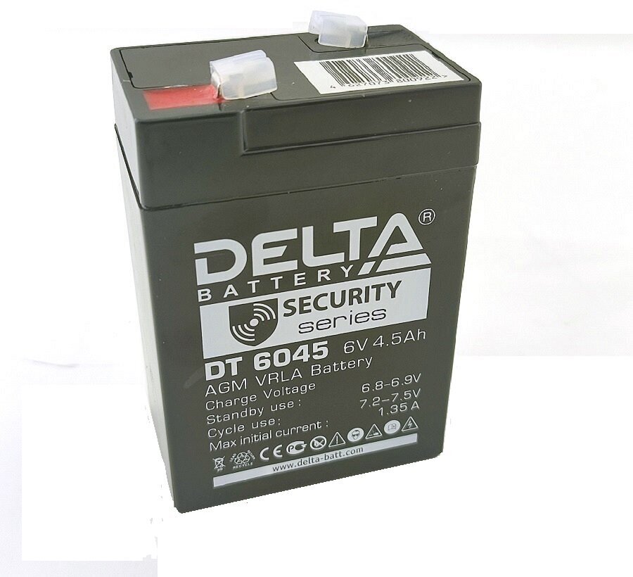 Аккумуляторная батарея DELTA Battery DT 6045 6В 4.5 А·ч - фото №7