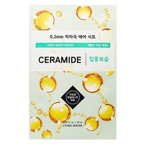 Маска для лица с керамидами \ Etude House \ Therapy air mask ceramide deep moisturizing маска для лица etude 0 2 air mask ceramide deep moisturizing маска для лица тканевая с керамидами