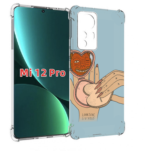 Чехол MyPads макияж картинка женский для Xiaomi 12S Pro задняя-панель-накладка-бампер