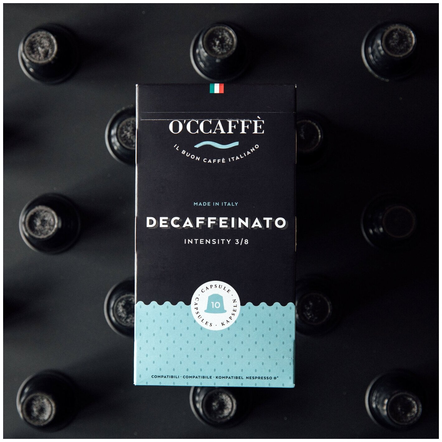 Кофе в капсулах, без кофеина O'CCAFFE Decaffeinato для системы Nespresso, 40 шт (Италия) - фотография № 3