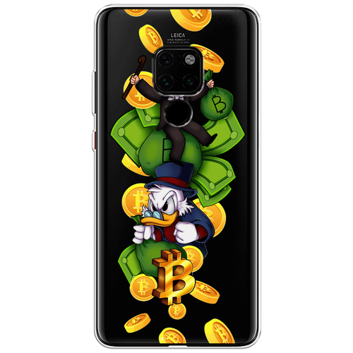 Силиконовый чехол на Huawei Mate 20 / Хуавей Мате 20 Scrooge McDuck and Monopoly, прозрачный силиконовый чехол на huawei mate 20 pro хуавей мате 20 про scrooge mcduck and monopoly прозрачный