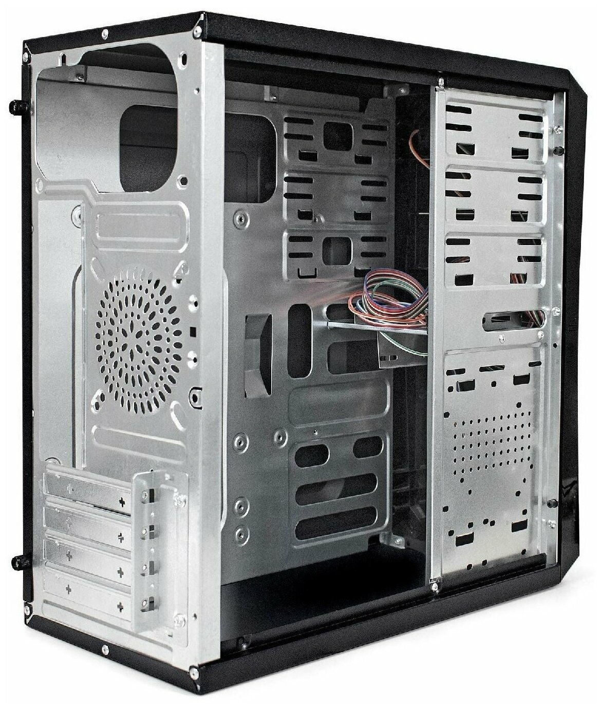 EXEGATE Корпуса EX284021RUS Корпус Minitower BA-201 Black, mATX, , 2 USB, Audio