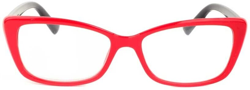 Готовые очки для чтения красные с диоптриями +4.00 футляр