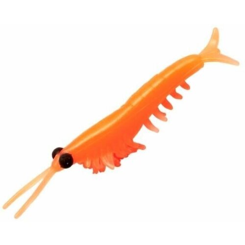 Приманка мягкая Nikko Dappy Okiami Shrimp L 58мм #Orange nikko kasei приманка nikko dappy saruebi shrimp 76мм pink