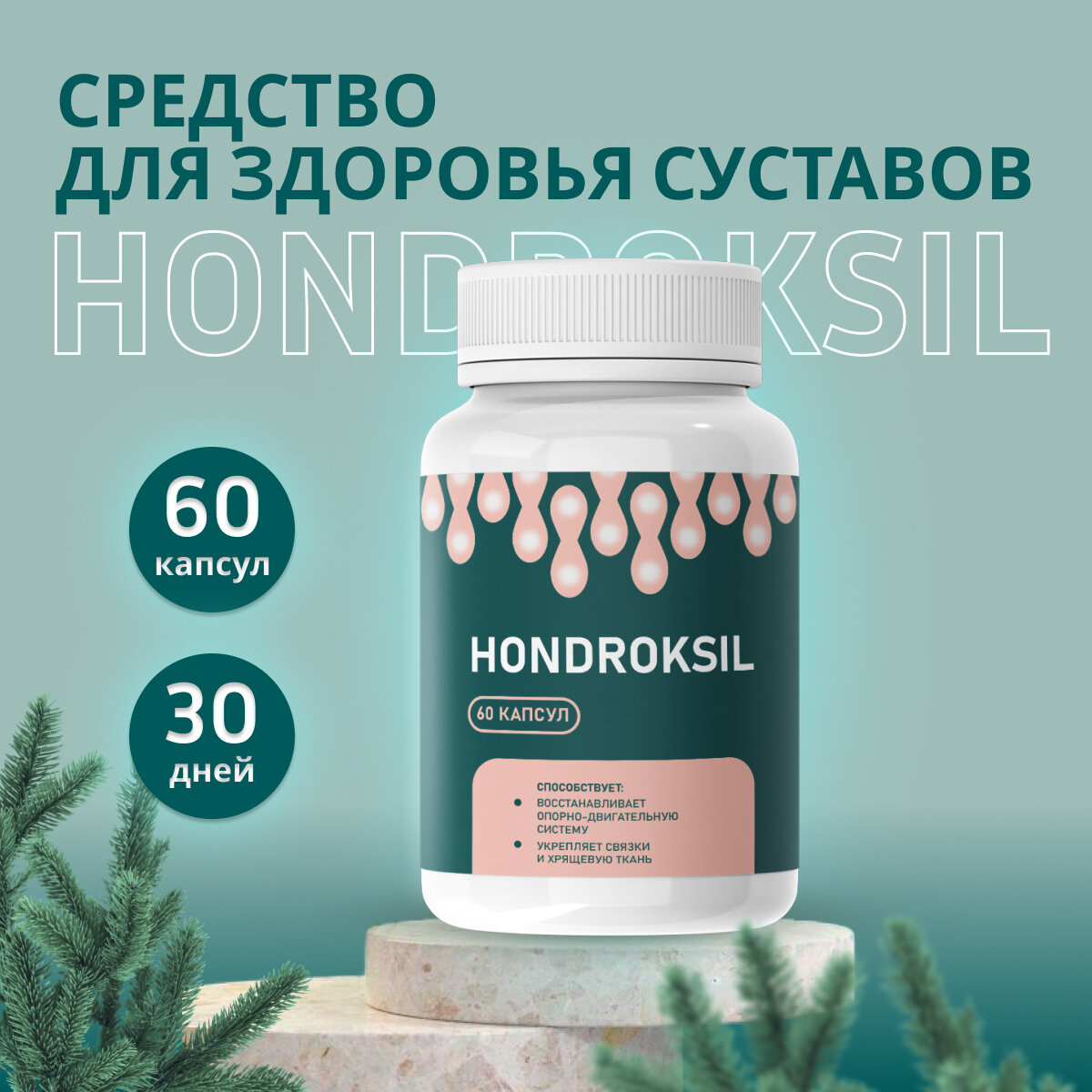 Hondroksil от боли в суставах, 60 шт 1 шт