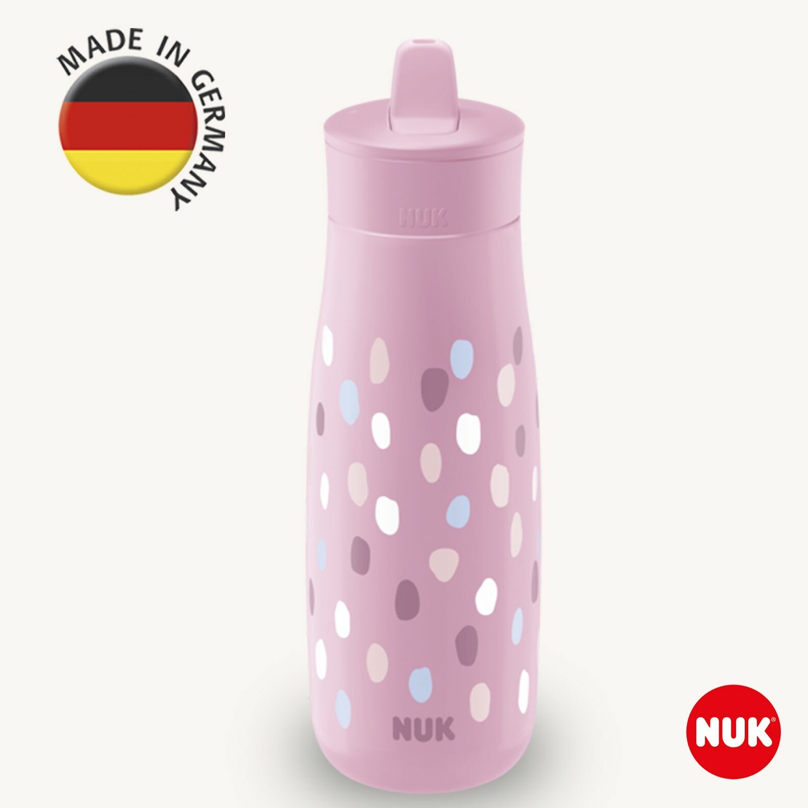 NUK MINI-ME Поильник детский FLIP 450 мл с 12 месяцев, розовый