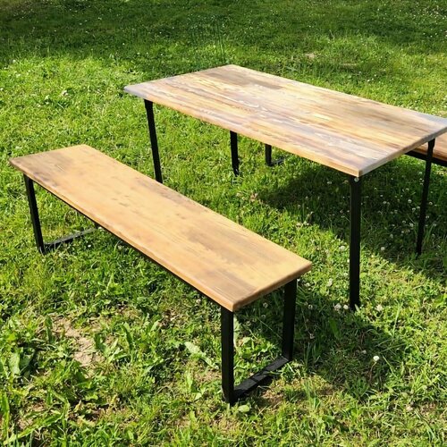 Скамейка для дома и сада из массива сосны