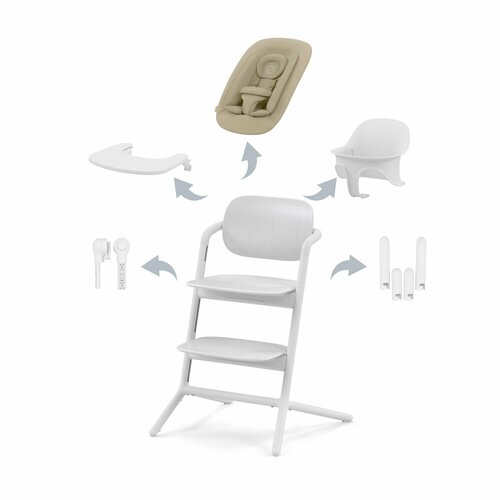 Cybex Lemo Стульчик 4 в 1 для кормления 2024 с 0 мес до 99 лет All White 57200₽