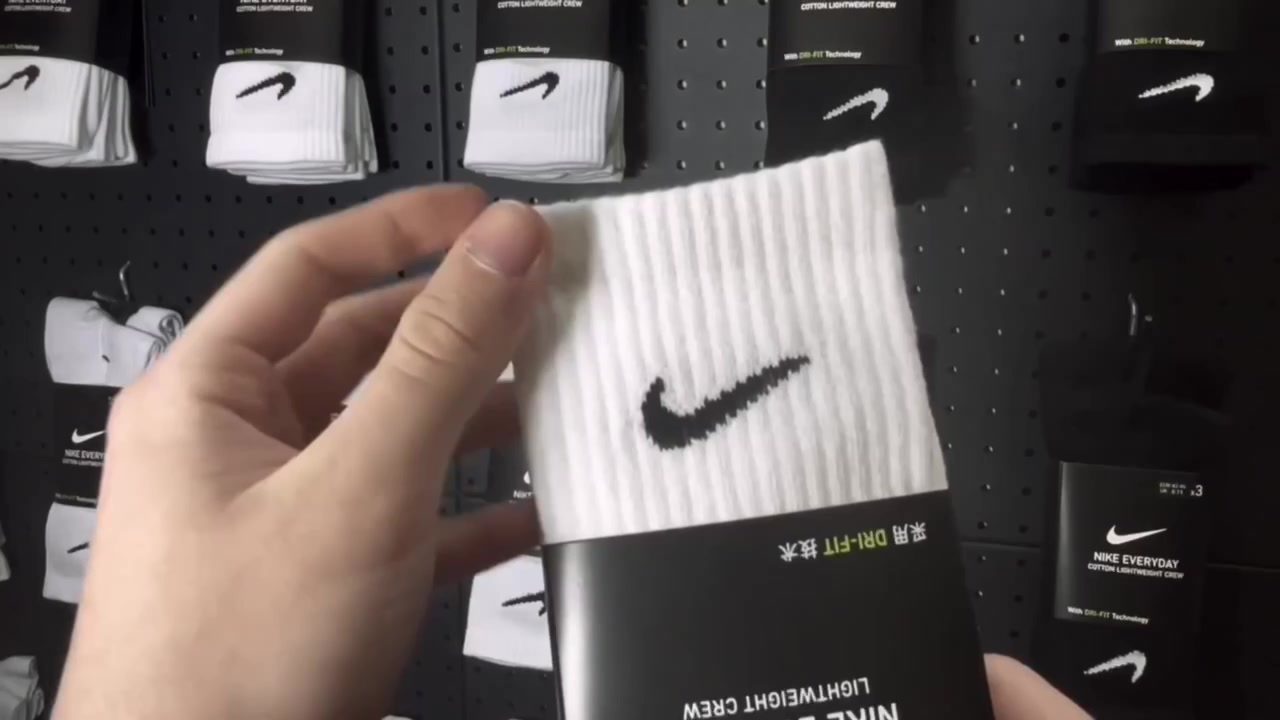 Носки NIKE Everyday Lightweight Crew, комплект, 3 пары, размер 42-46, белый — фото 1