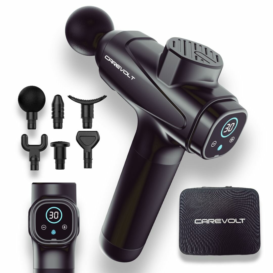 Перкуссионный массажер для тела шеи и плеч Carevolt