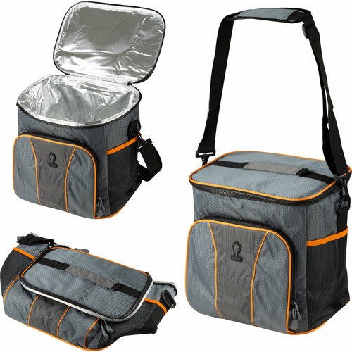 LEONORD Термосумка ML15202 20 л серый/оранжевый 30 см 22 см 22 см 0.63 кг
