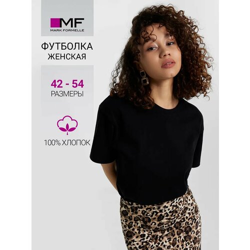 фото Футболка mark formelle для женщин, размер 44, черный