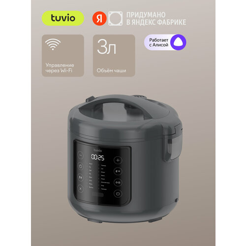 Мультиварка Tuvio Мультиварка Tuvio TMC01B3S, серый
