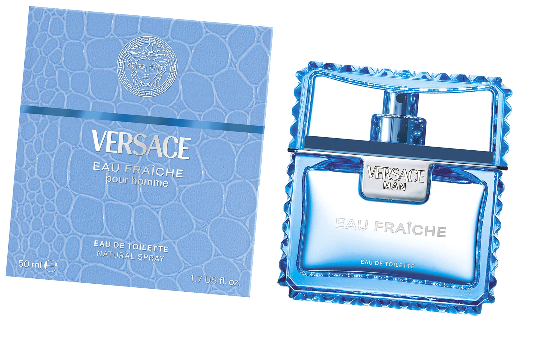 Мужская туалетная вода Версаче Мен О Фреш 50 мл - Versace Man Eau Fraiche голубые духи