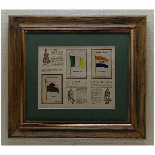 Карточки Wix Kensitas выпуск 1934 года, в рамке, 39см на 34см, Лот №3570